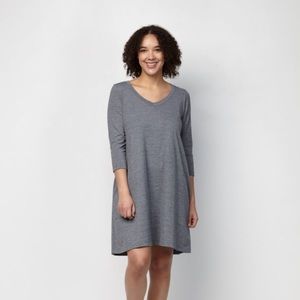 Wool& Light Heather Grey Willow Swing Dress